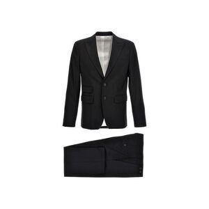 Dsquared² Elastane Two-Piece Suit Men Black Blazers
